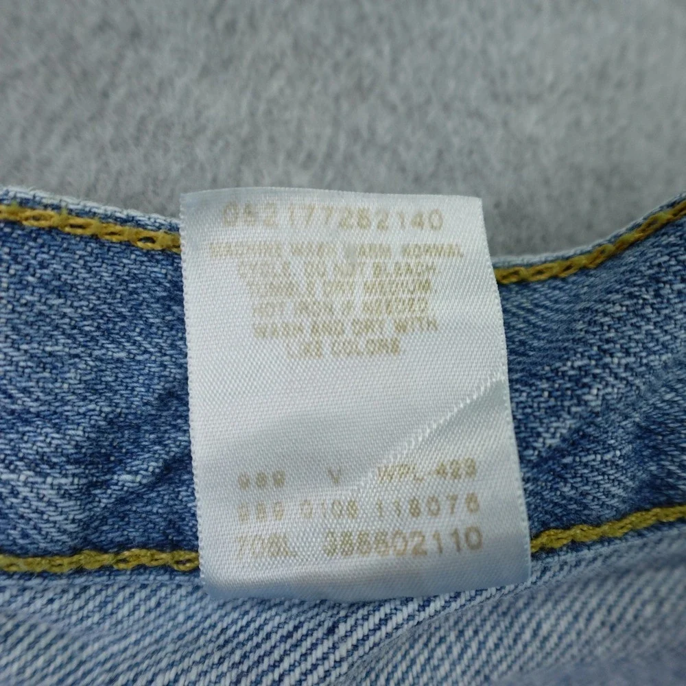 Levis 550 Shorts Mens 36 Blue Relaxed Fit Denim Jean Cutoff Casual
